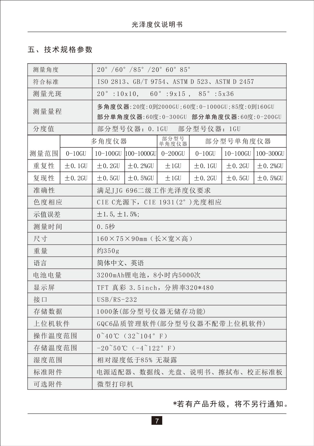 3NH HG268 GlossmeterManual page 9