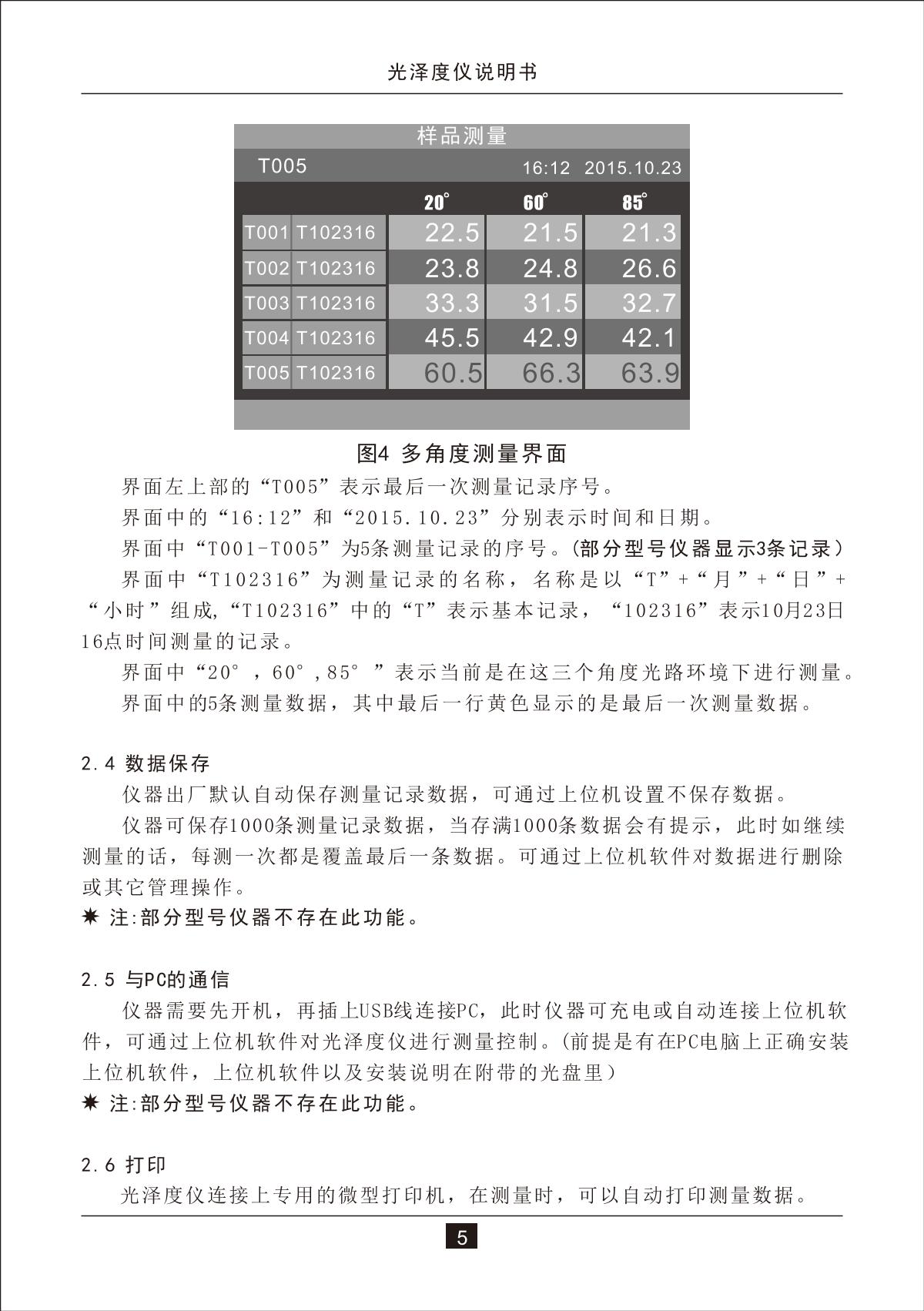 3NH HG60 GlossmeterManual page 7