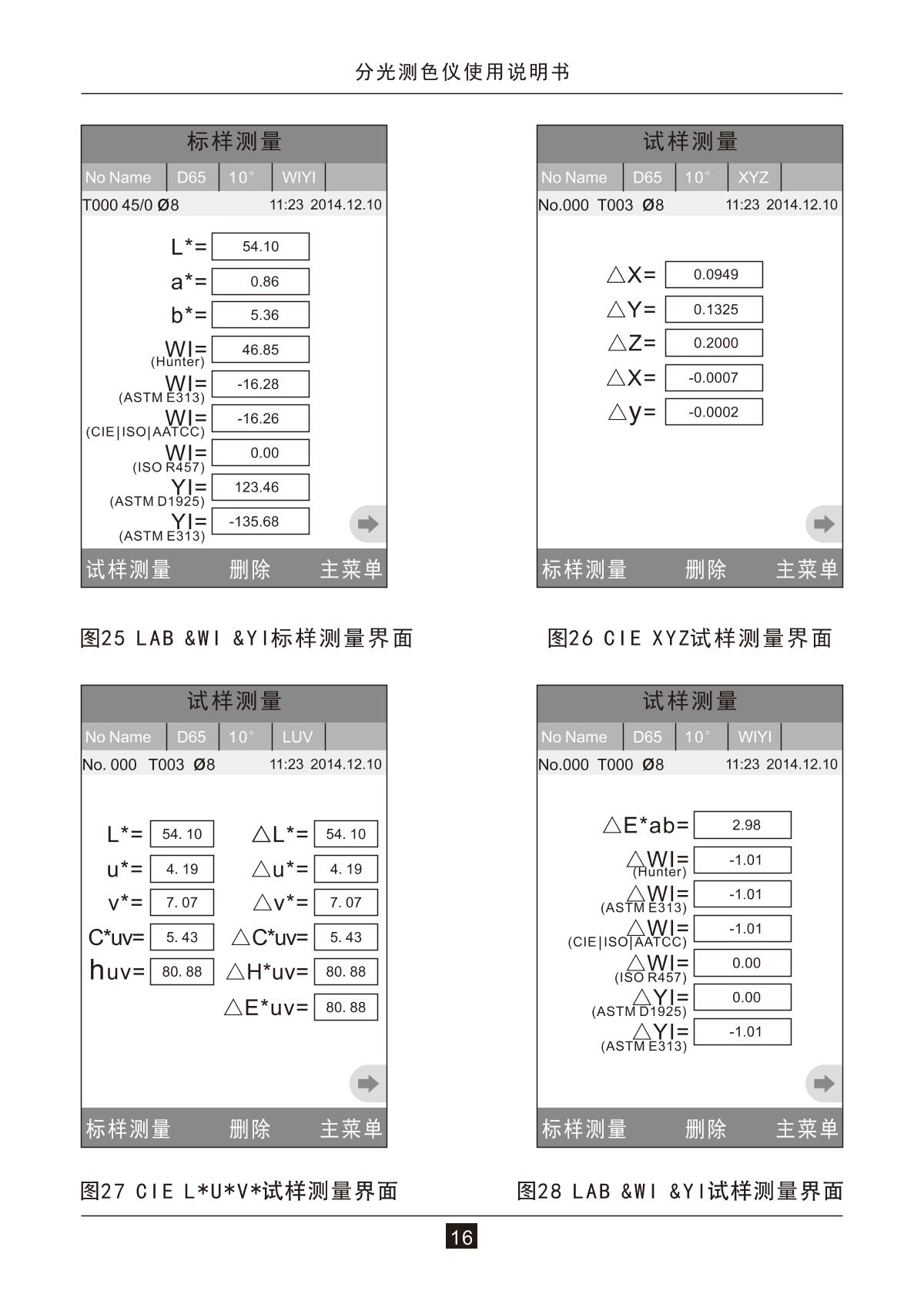 3NH NS800 ColorimeterManual page 18