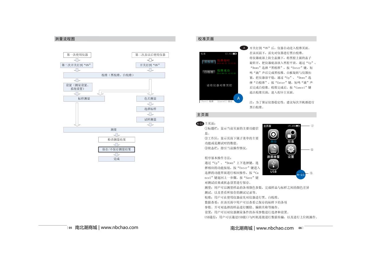 CHNSpec CS-220 Color difference meterManual page 6
