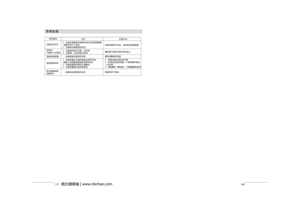 CHNSpec CS-10 Color difference meterManual page 12