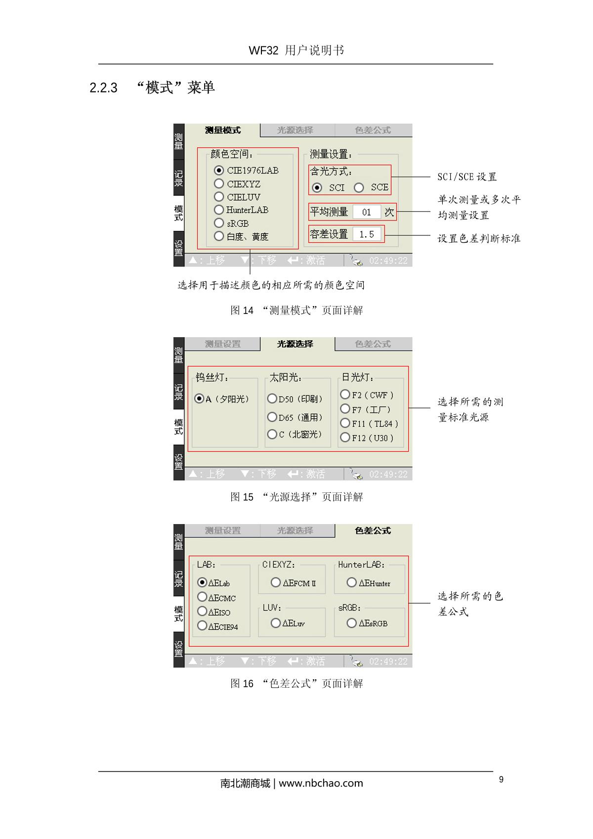 IWAVE WF32-8mm ColorimeterManual page 12