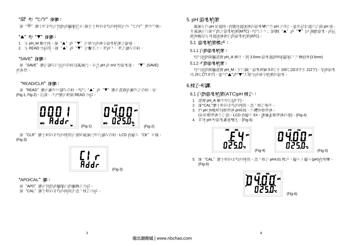TASI TASI-670A PH acid alkalinity meterManual page 6
