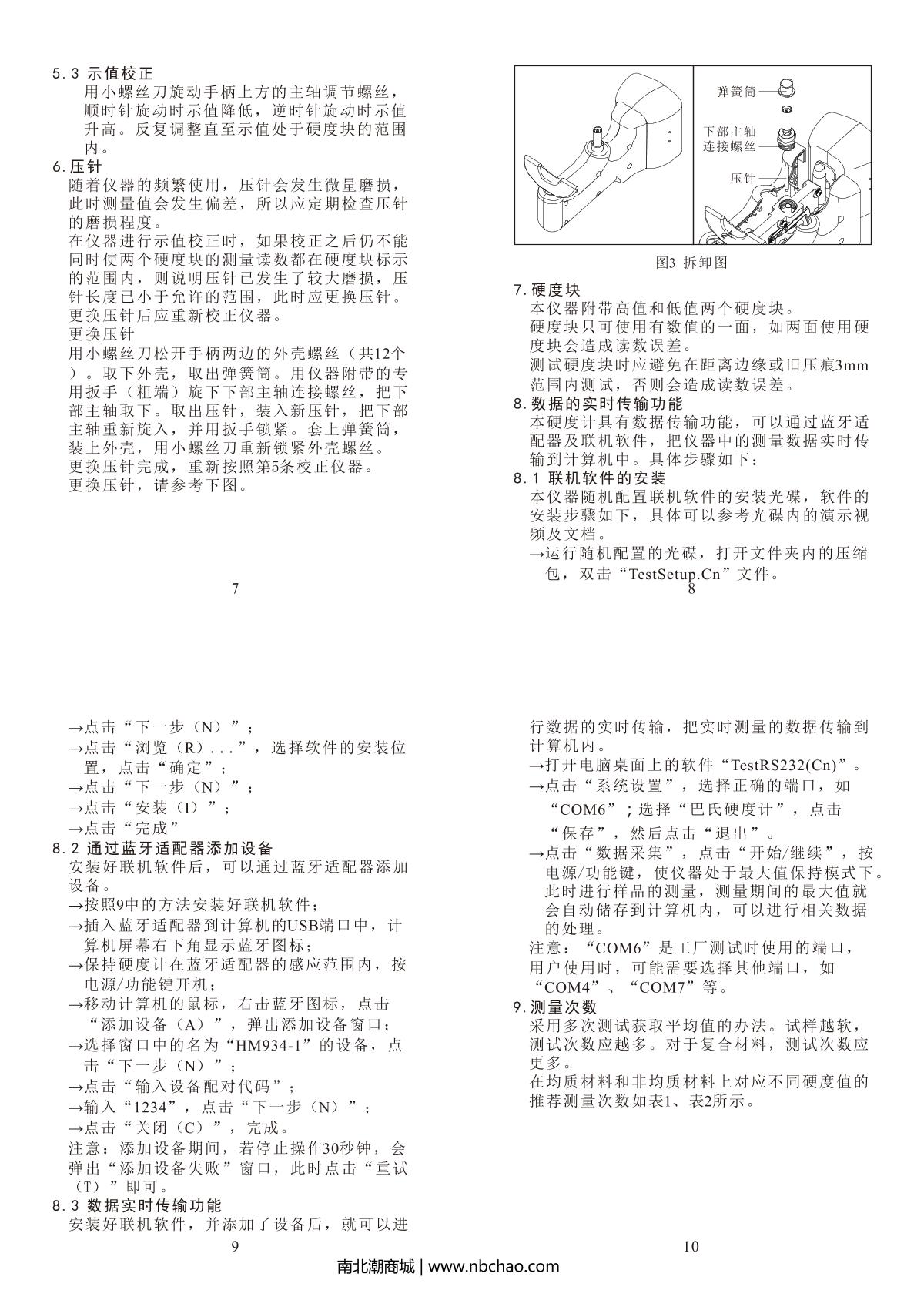 LANDTEK HM-934-1 Pasteur Hardness GaugeManual page 3