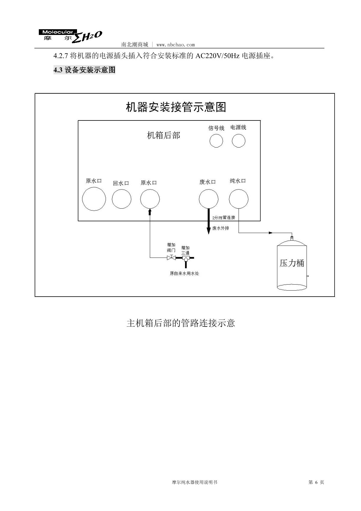 Molecular MP-20L Lab water purifierManual page 7