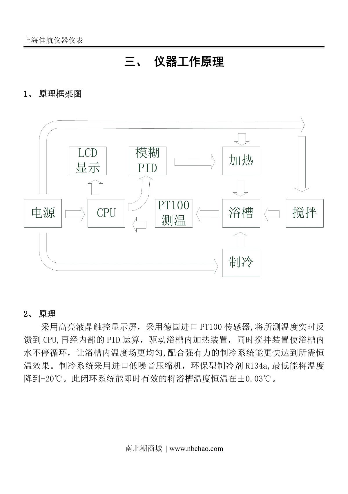 JIAHANG JL-20C Thermostatic Water BathManual page 4
