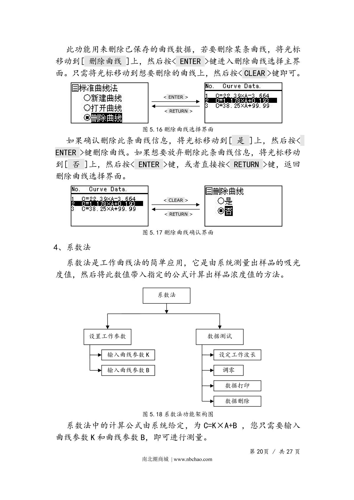 Yoke UV755B Spectrophotometer Manual page 22