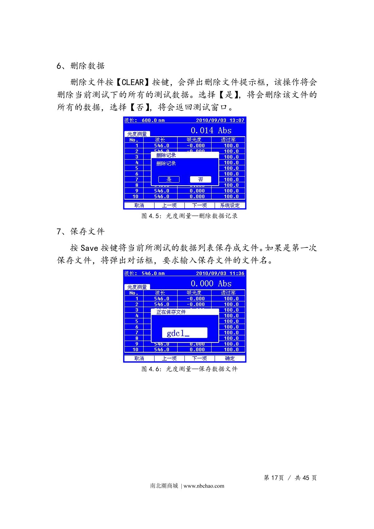 Yoke UV1901PCS SpectrophotometerManual page 20