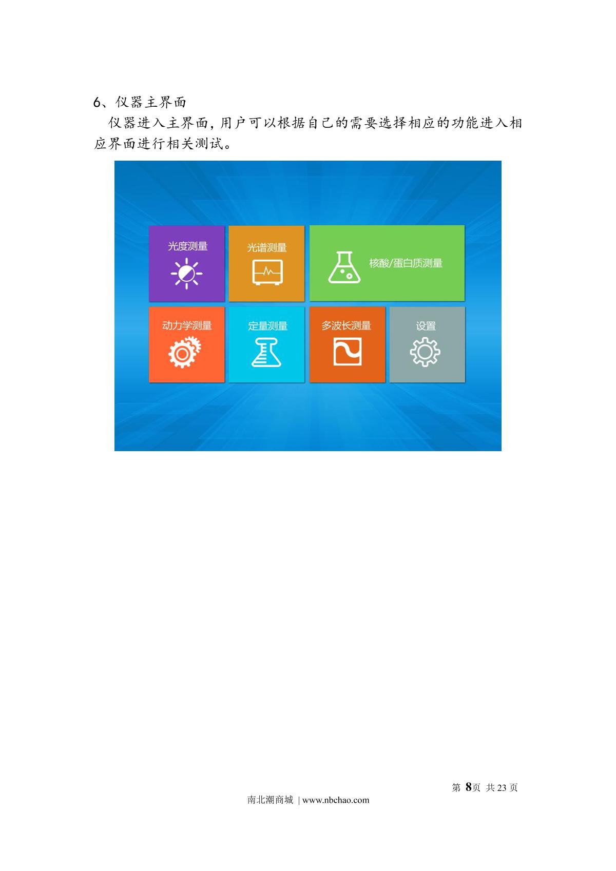 Yoke U5000 SpectrophotometerManual page 11