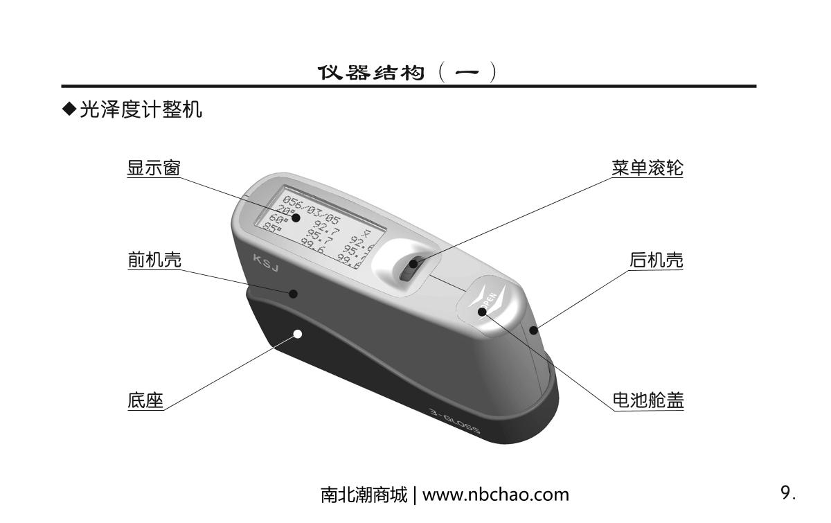 KSJ MG268-F2 Intelligent Gloss MeterManual page 10