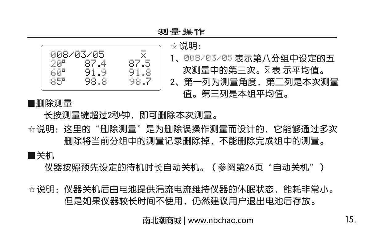 KSJ MG268-F2 Intelligent Gloss MeterManual page 16