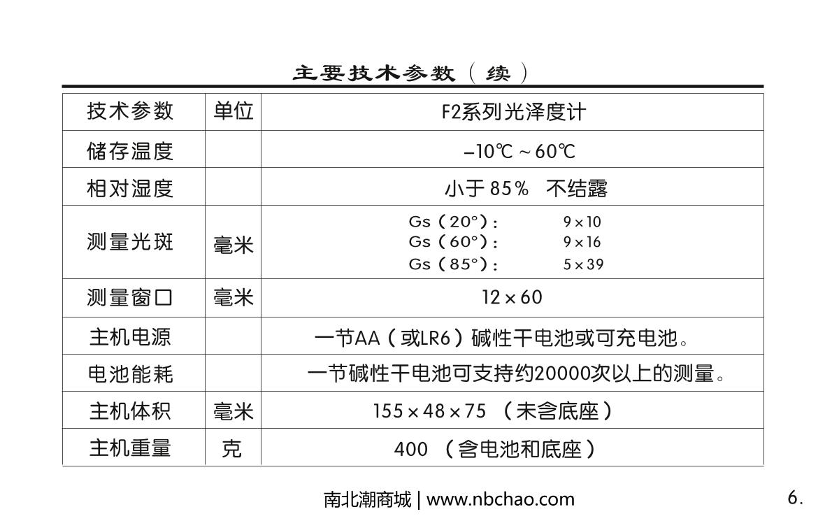 KSJ MG6-F2 Intelligent Gloss MeterManual page 7