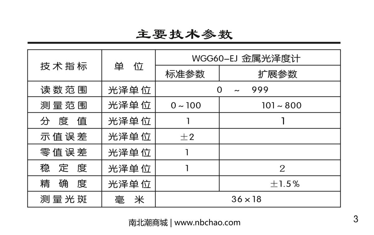 KSJ WGG60-EJ Single angle Glossiness MeterManual page 4