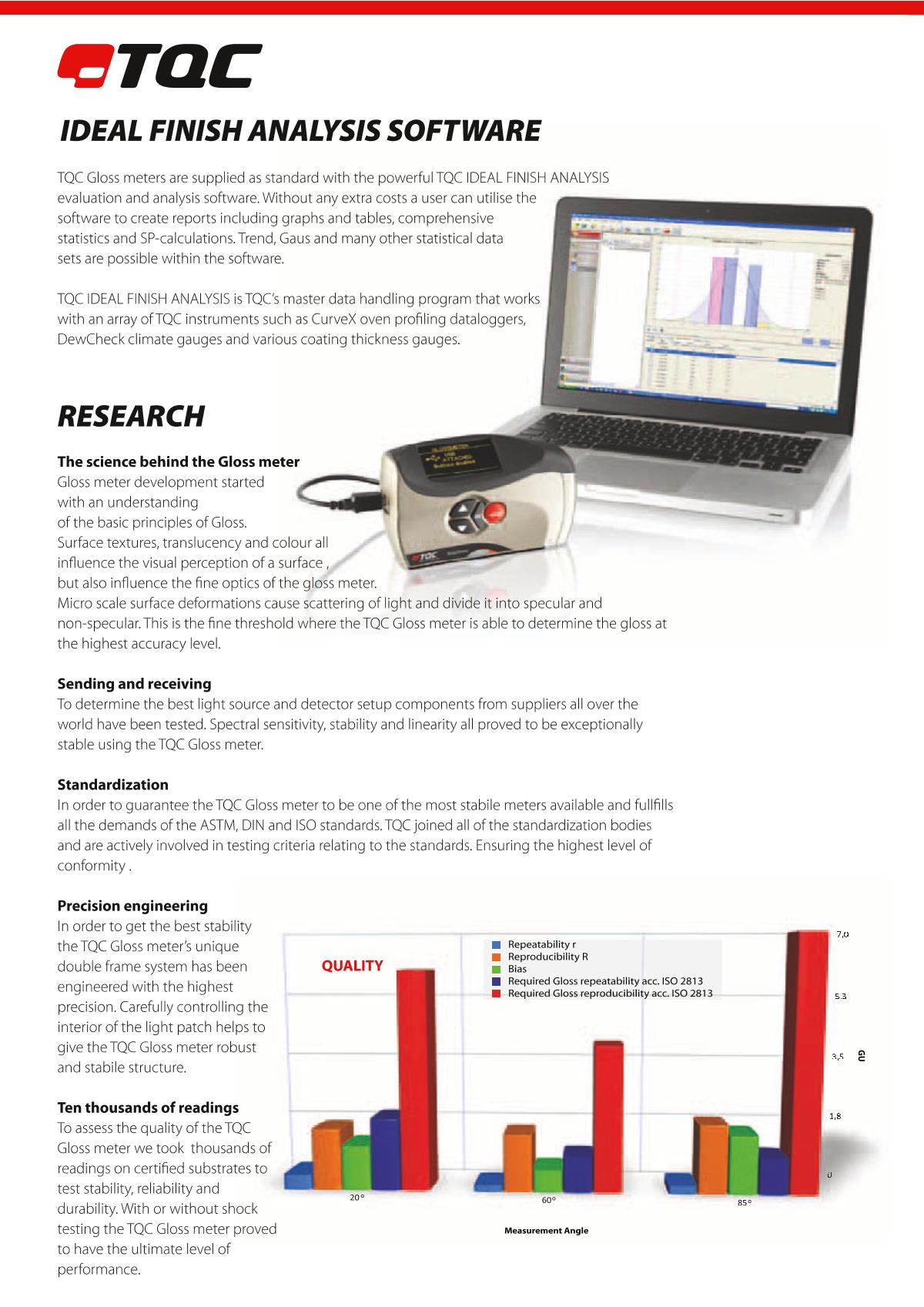 TQC sheen GL0030 Gloss Meter brochure page 6