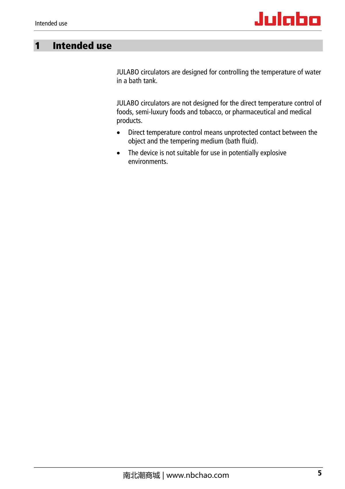 JULABO  Manual page 5