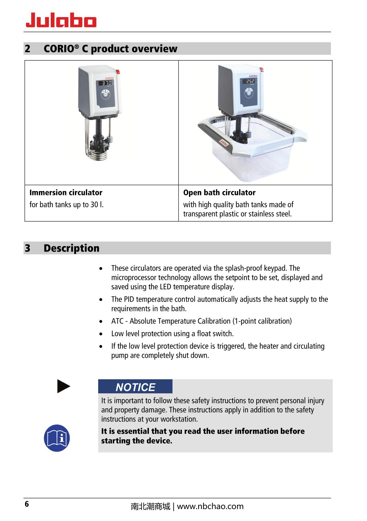 JULABO  Manual page 6