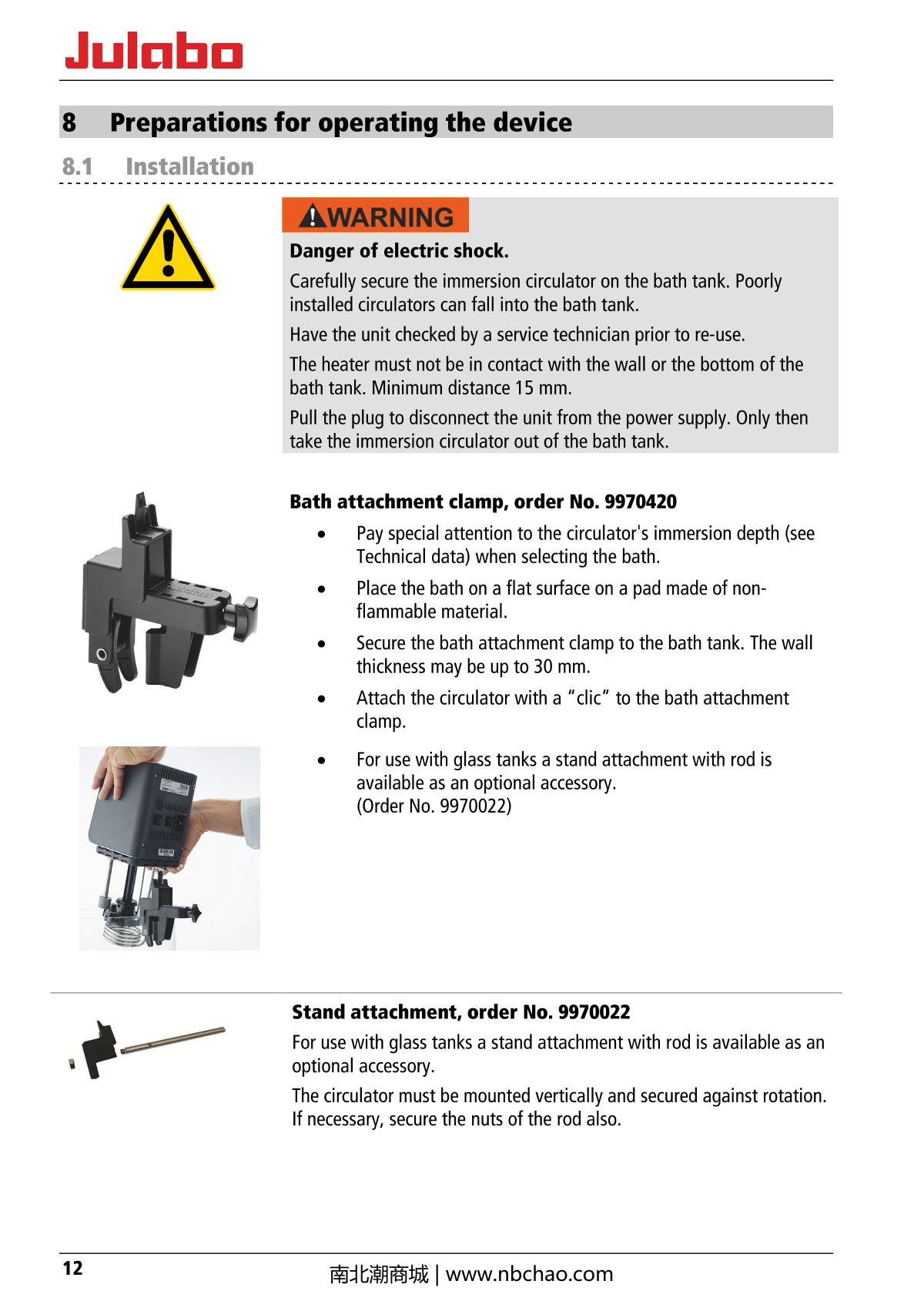 JULABO  Manual page 12