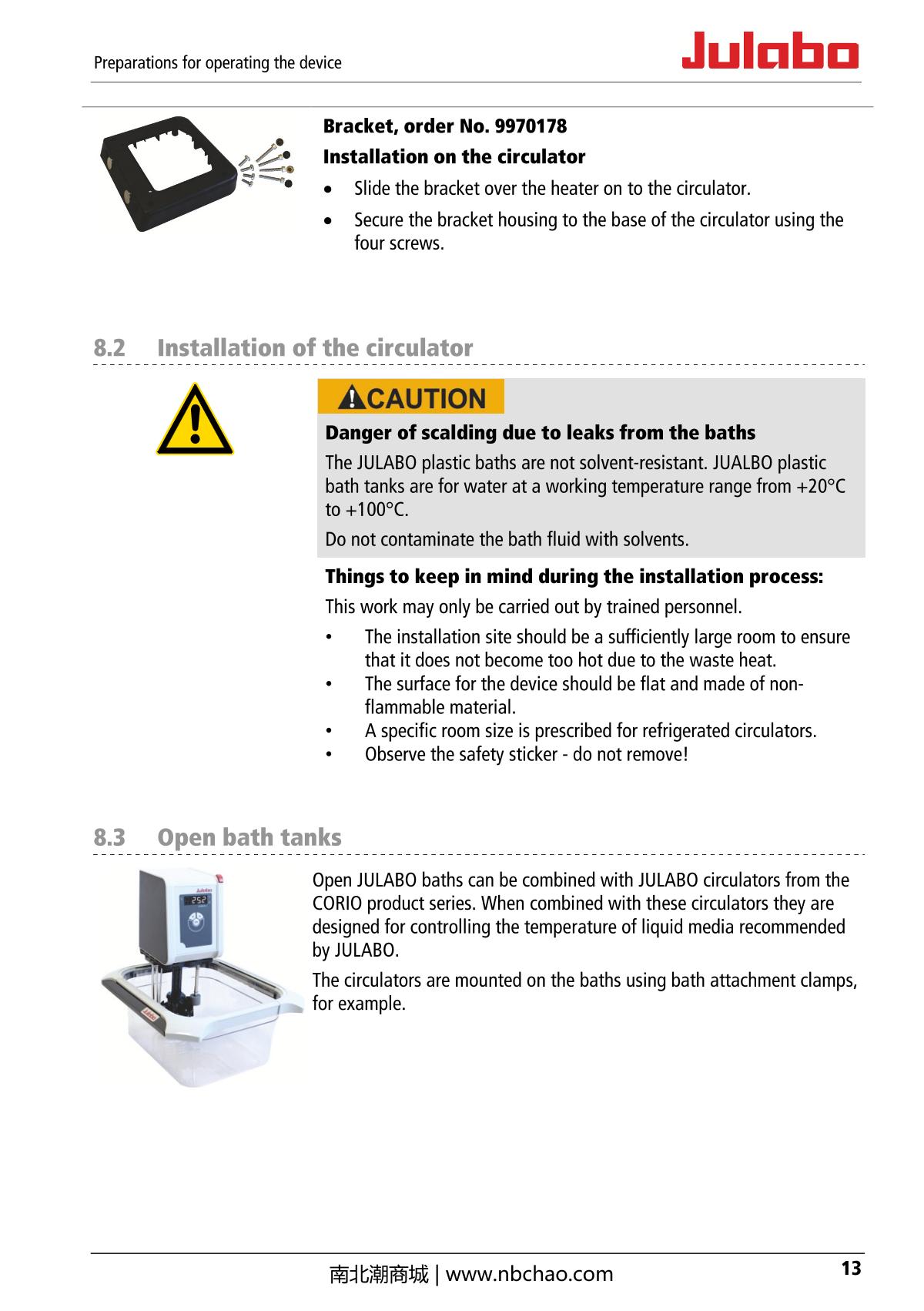 JULABO  Manual page 13