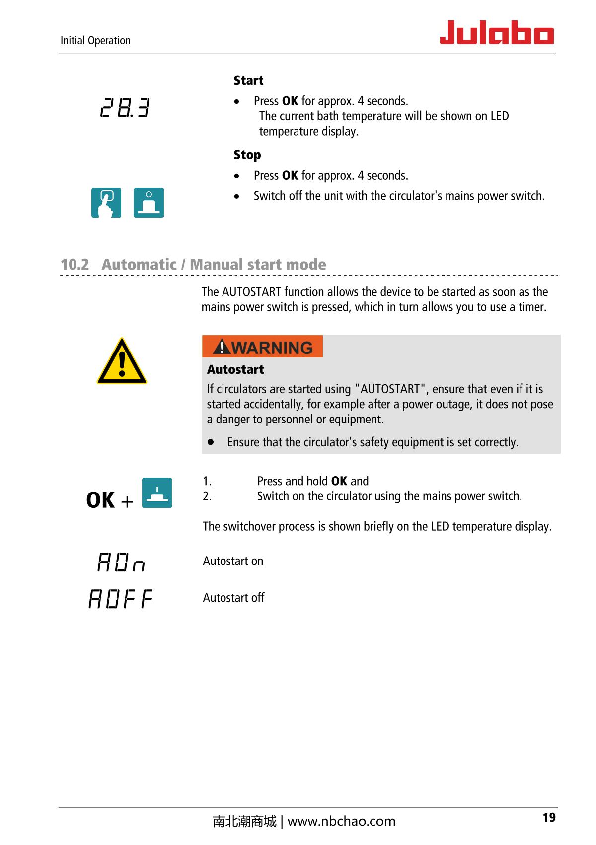 JULABO  Manual page 19