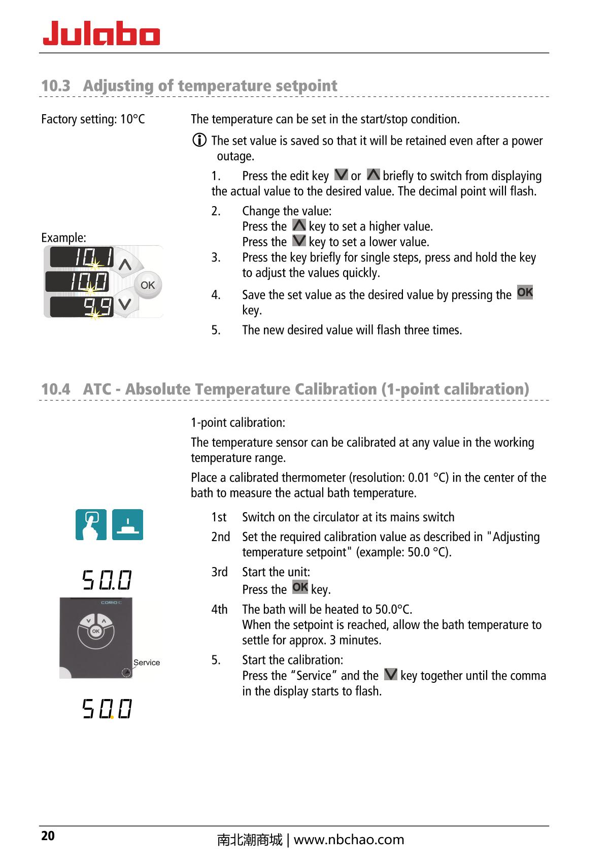 JULABO  Manual page 20