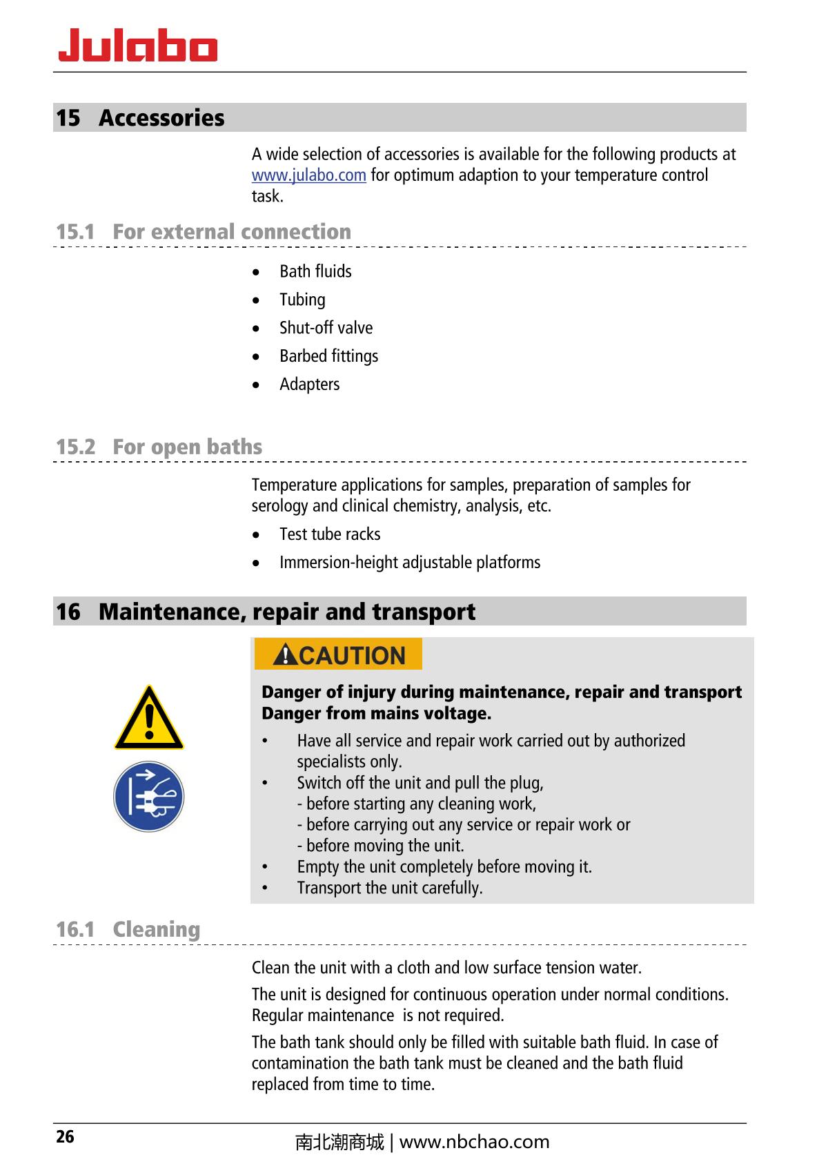 JULABO  Manual page 26