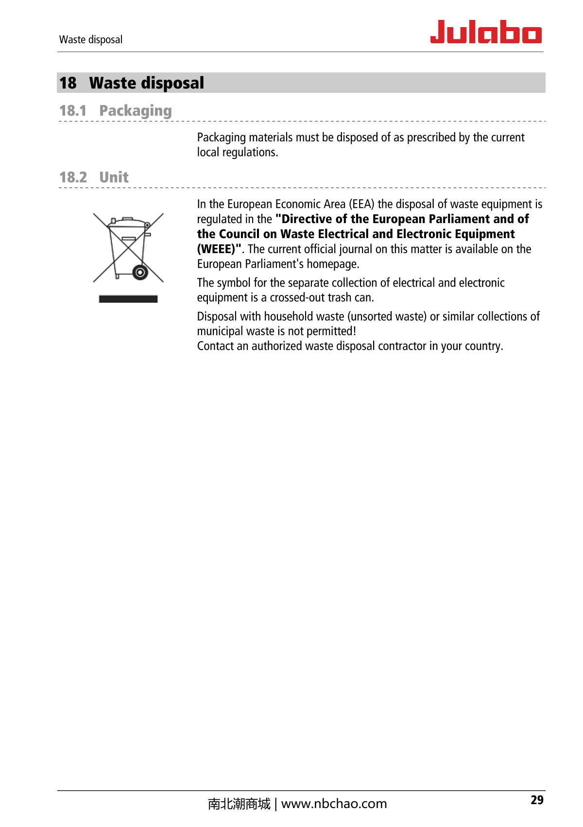 JULABO  Manual page 29