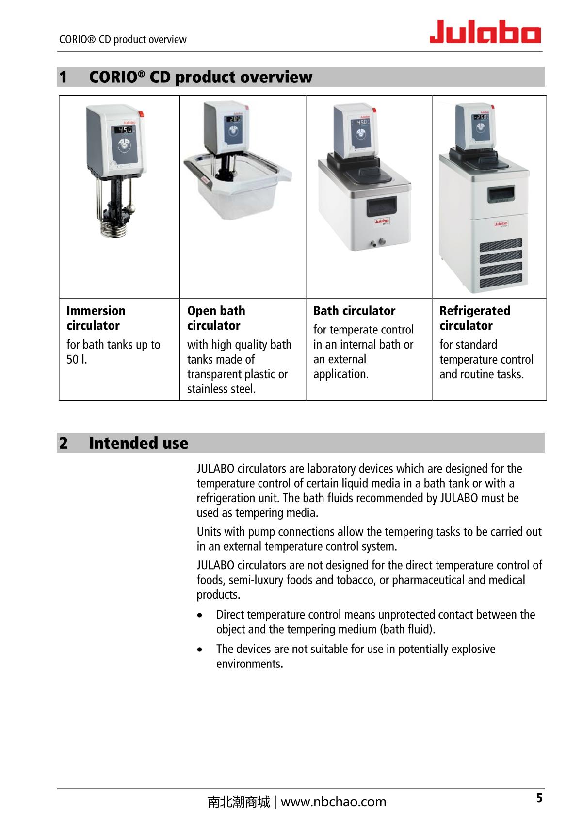 JULABO  Manual page 5
