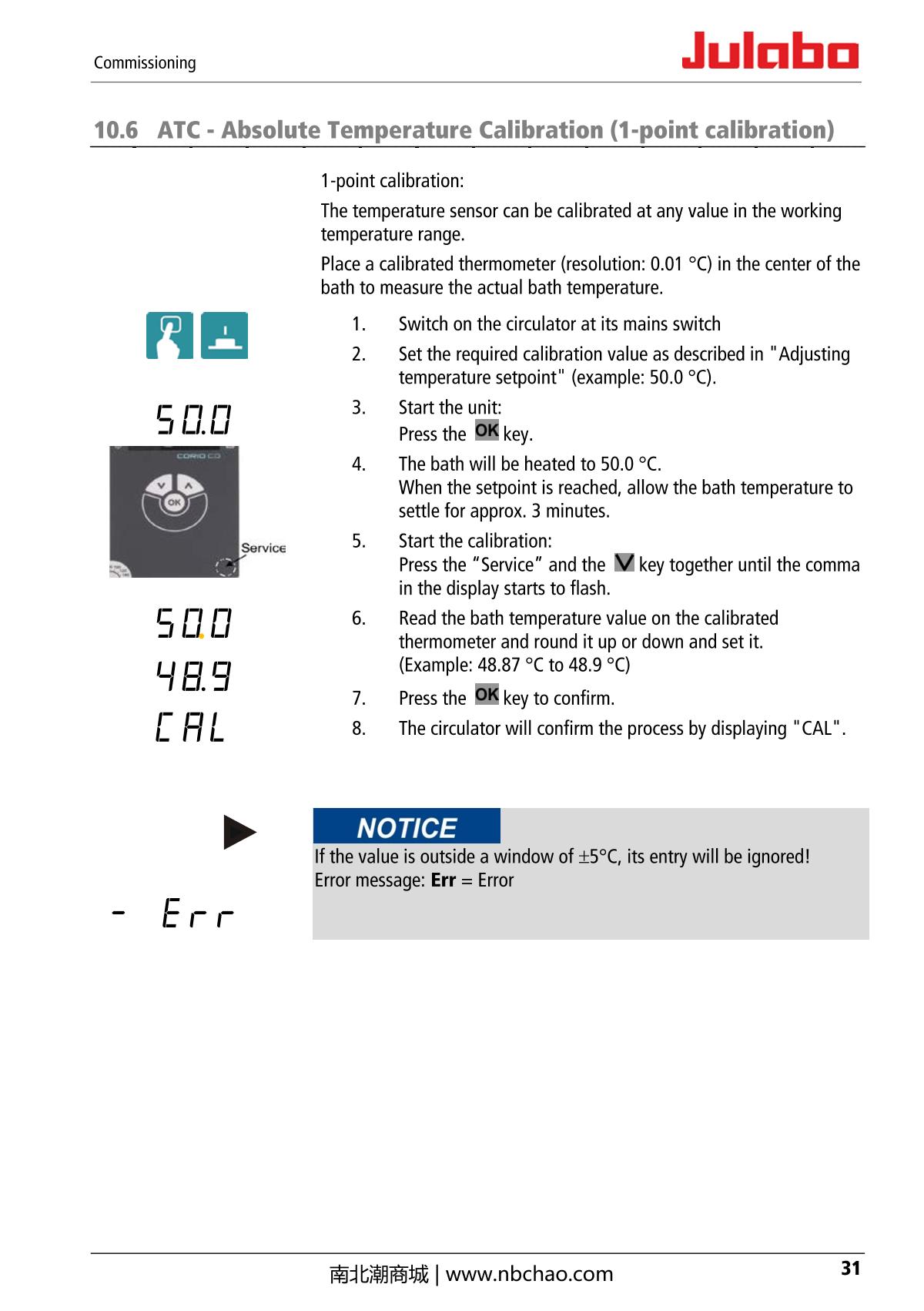 JULABO  Manual page 31