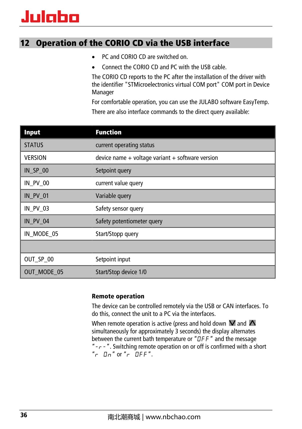 JULABO  Manual page 36