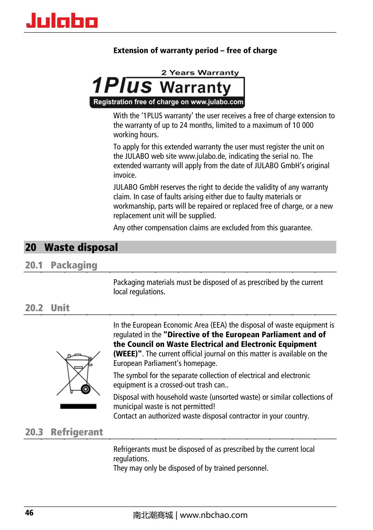 JULABO  Manual page 46