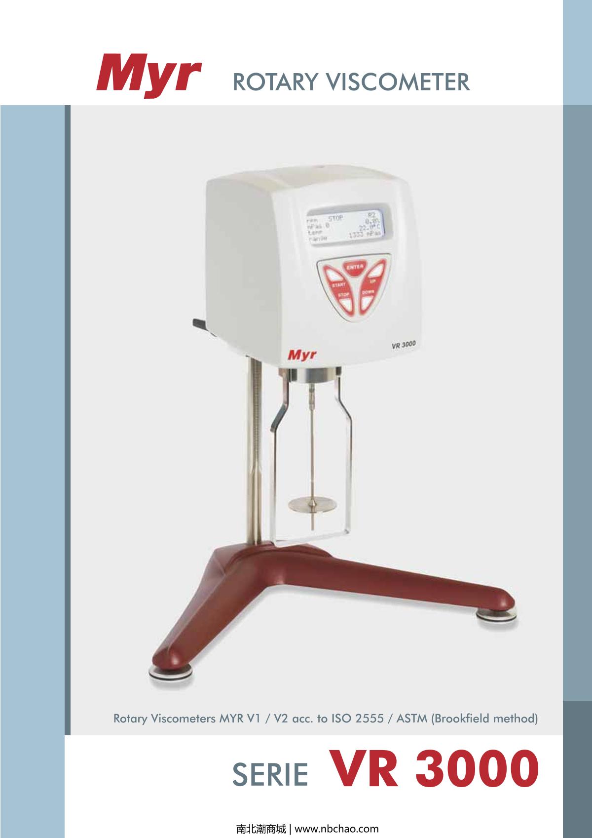 TQC sheen DV1310 Viscometer brochure page 1