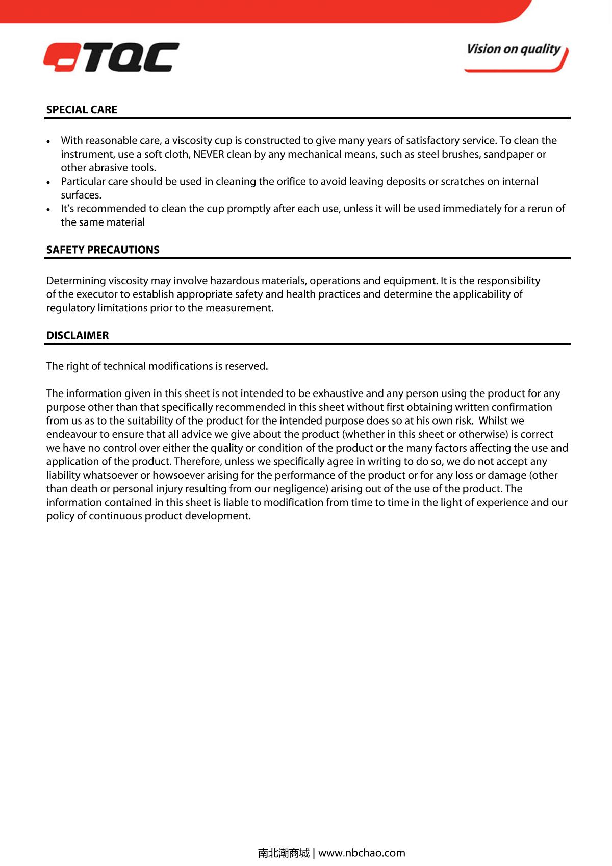 TQC sheen VF2227 Zahn CupManual page 3