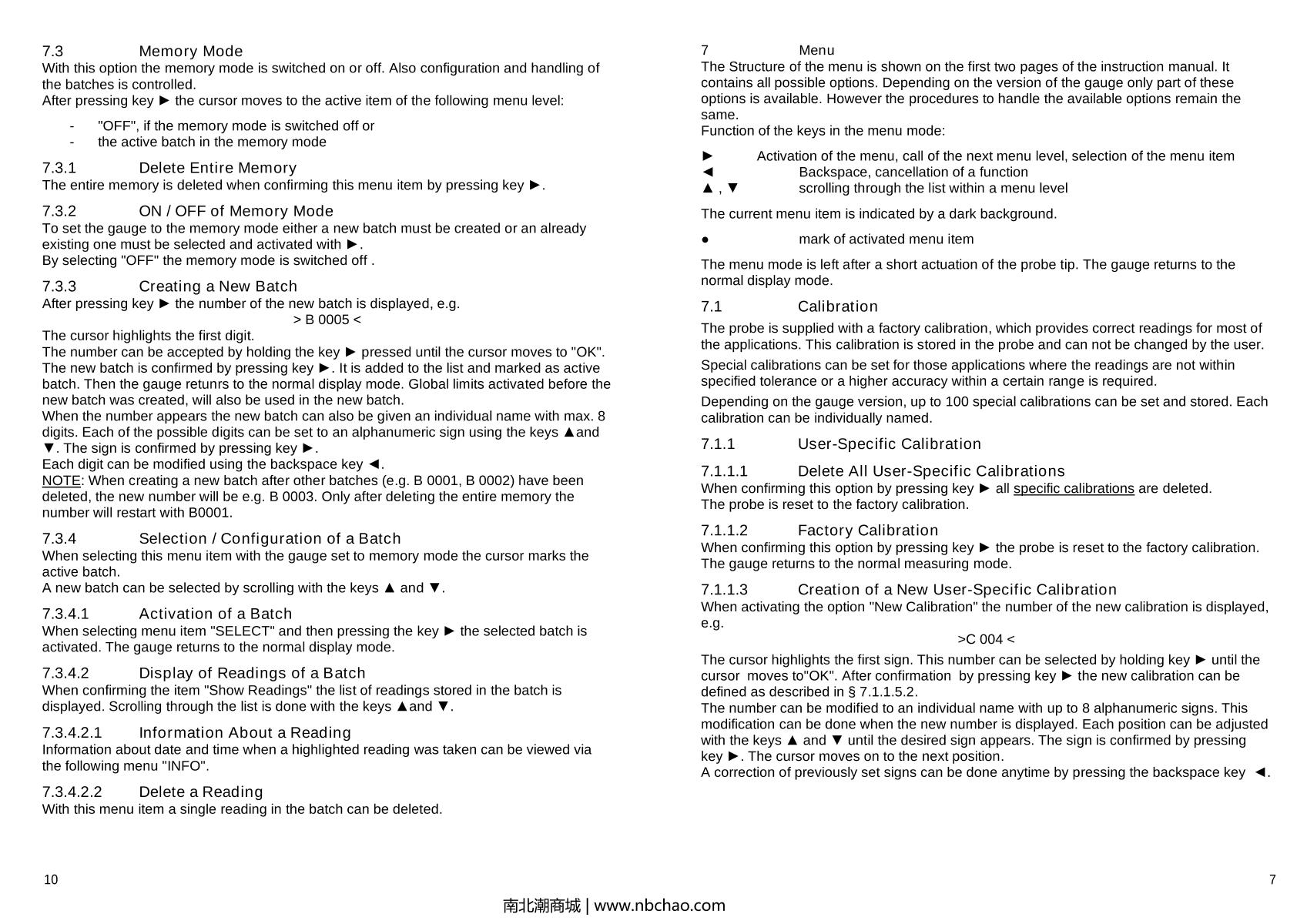 BYK 3666 Byko-Test 8500 Enhanced magnetic/nonmagnetic Thickness GaugeManual page 5