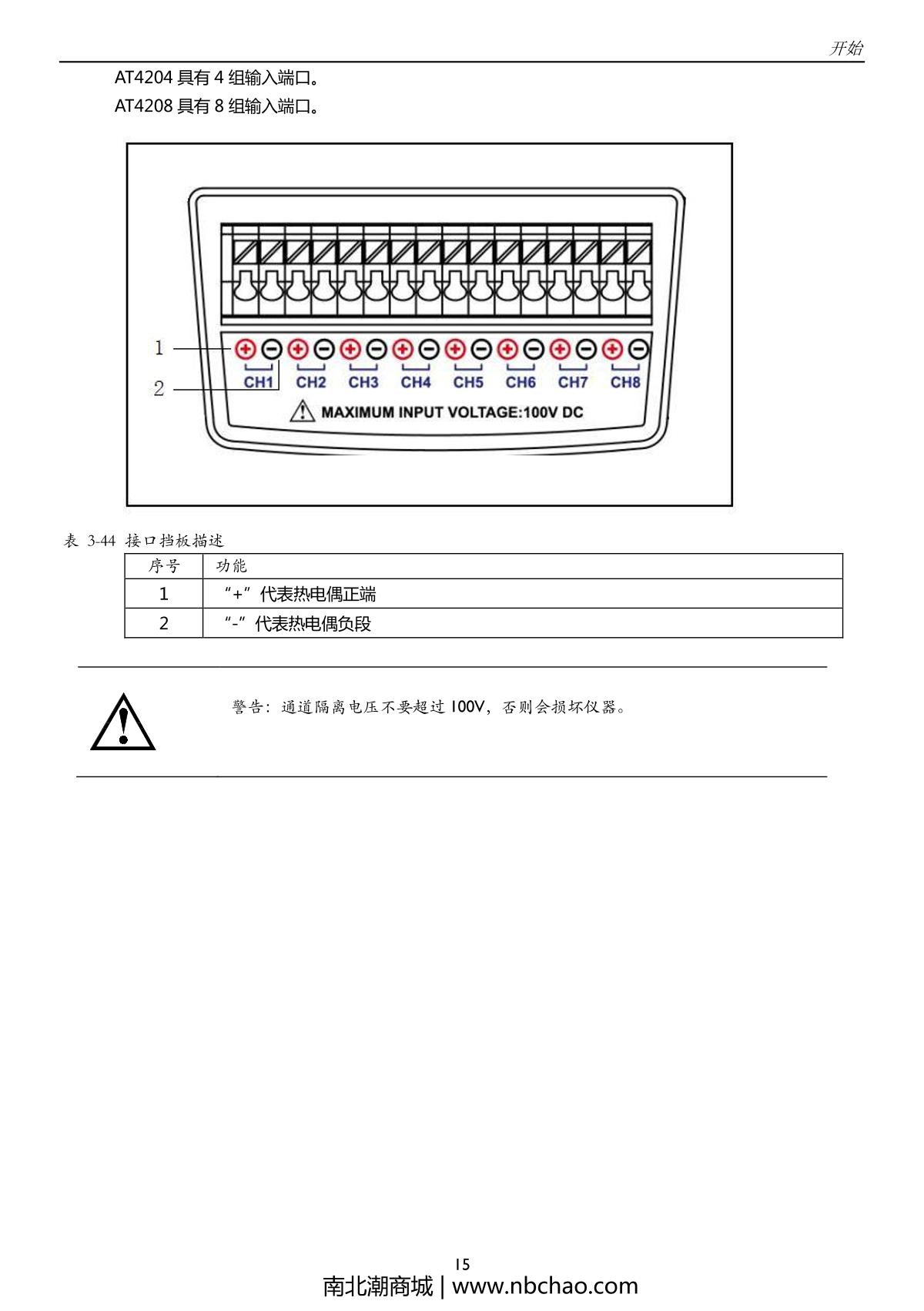 Applent AT4202 Multichannel temperature TesterManual page 15