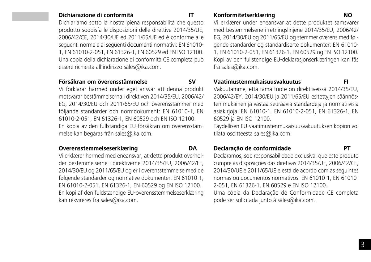 IKA Mobile Little Tony Magnetic StirrerManual page 3