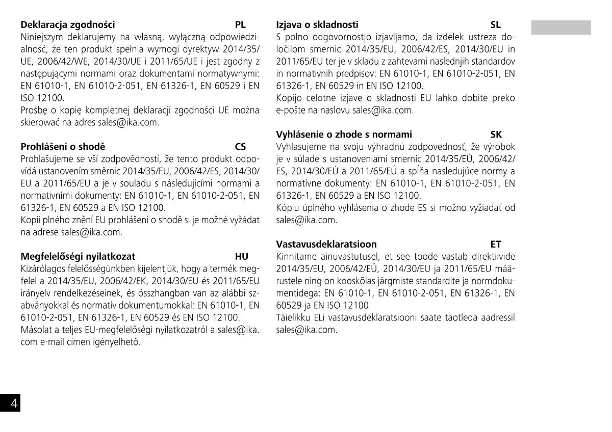 IKA Mobile Little Tony Magnetic StirrerManual page 4