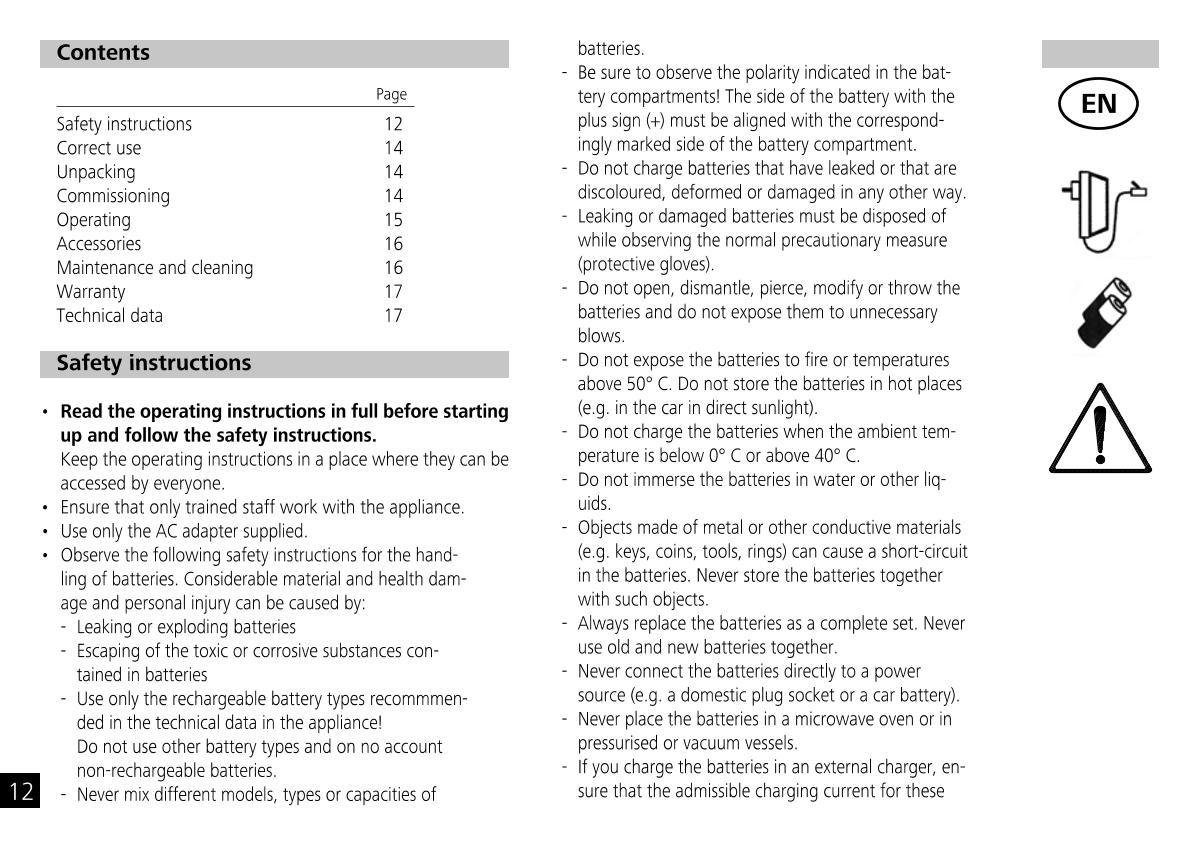 IKA Mobile Little Tony Magnetic StirrerManual page 12