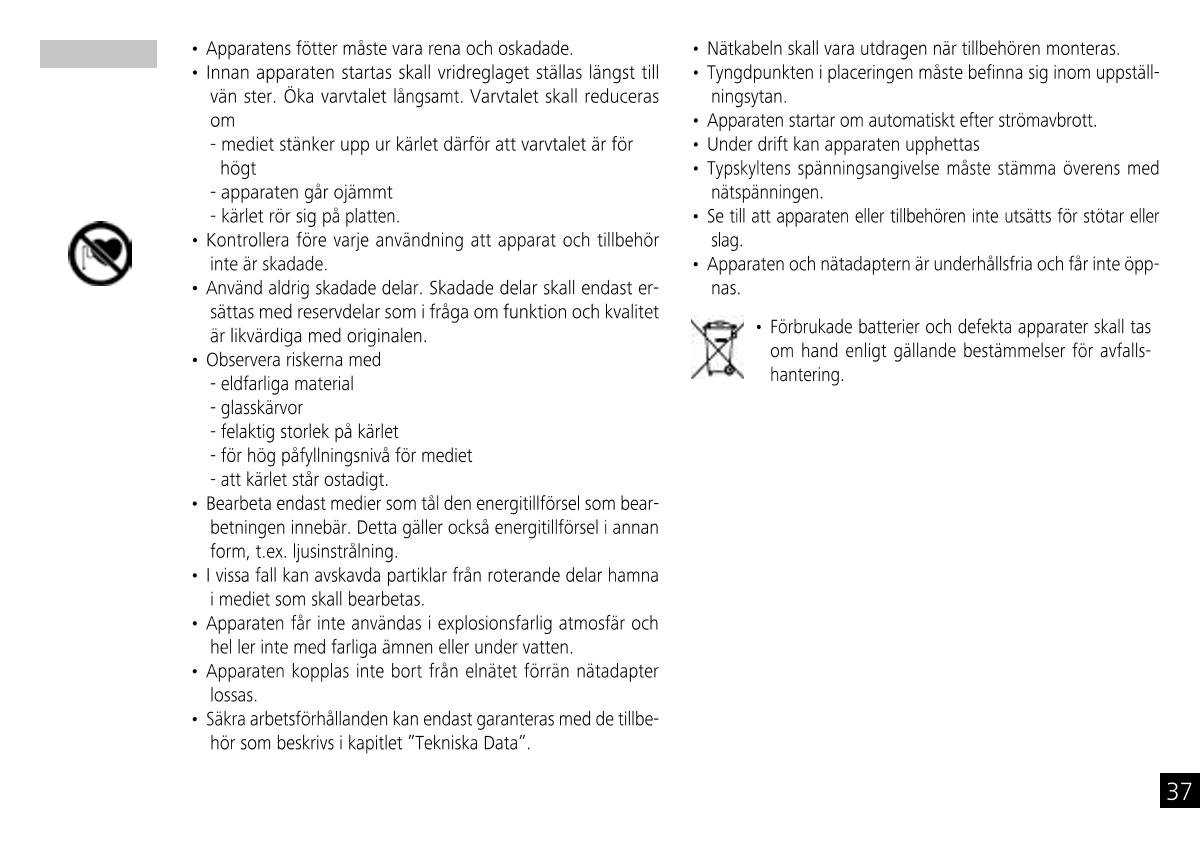 IKA Mobile Little Tony Magnetic StirrerManual page 37