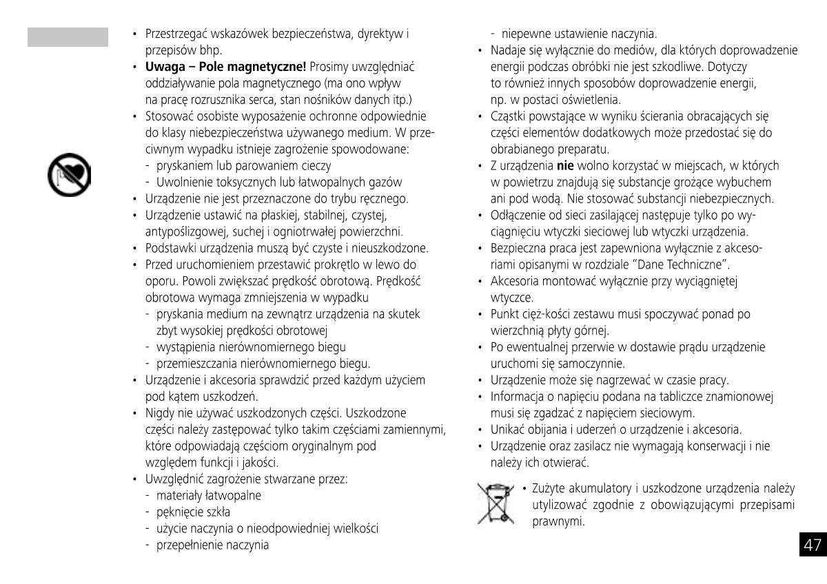 IKA Mobile Little Tony Magnetic StirrerManual page 47