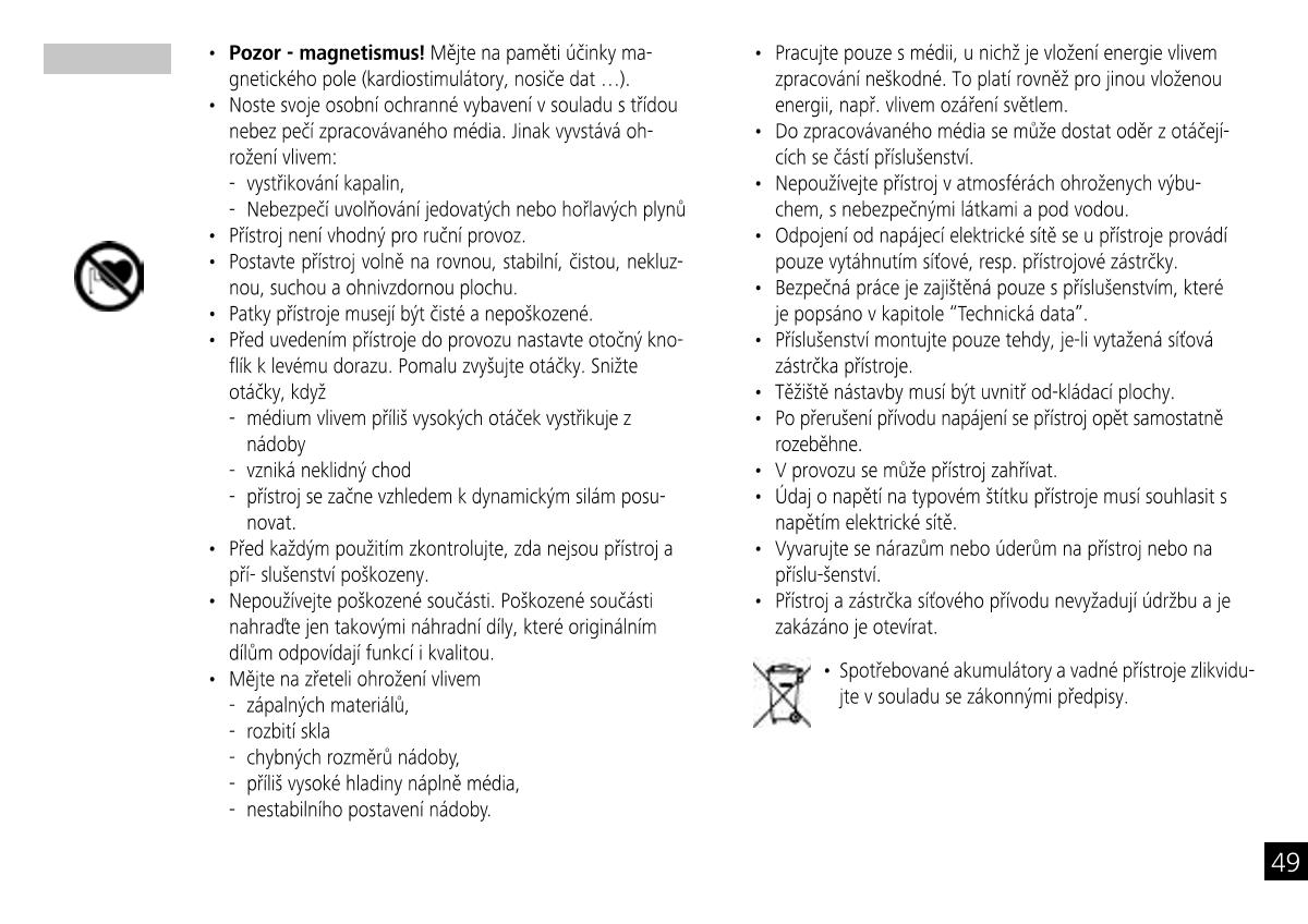 IKA Mobile Little Tony Magnetic StirrerManual page 49