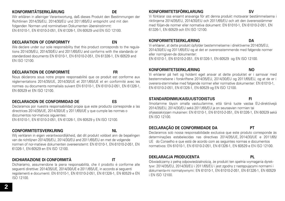 IKA color squid white Small Disc Magnetic StirrerManual page 2