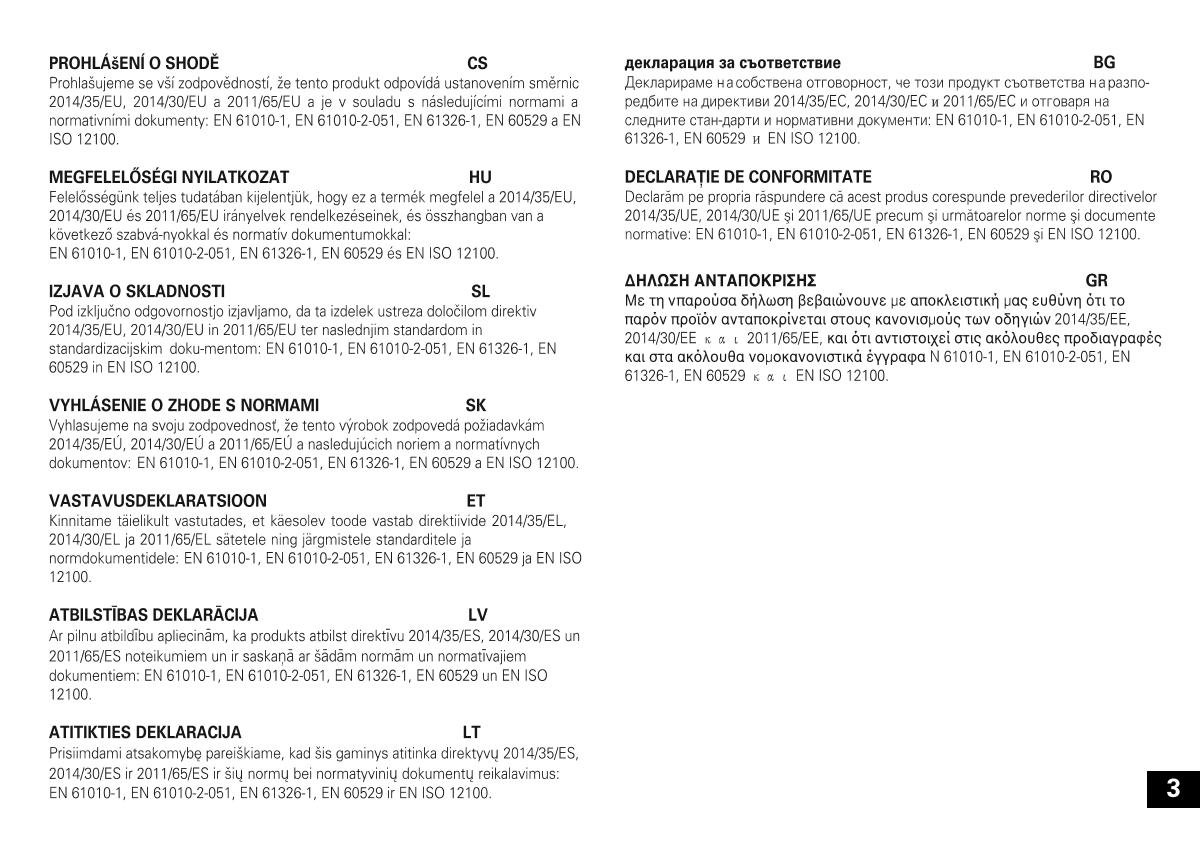 IKA color squid white Small Disc Magnetic StirrerManual page 3