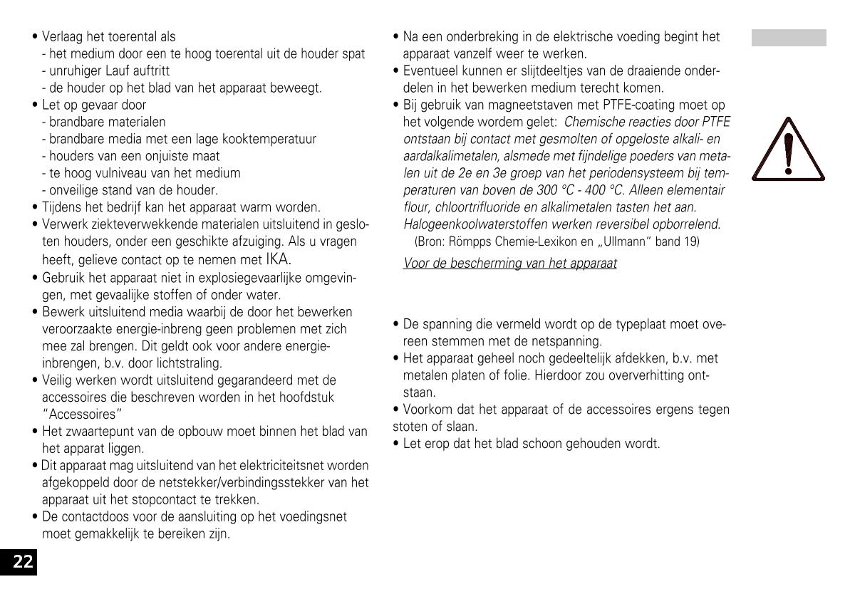 IKA color squid white Small Disc Magnetic StirrerManual page 22