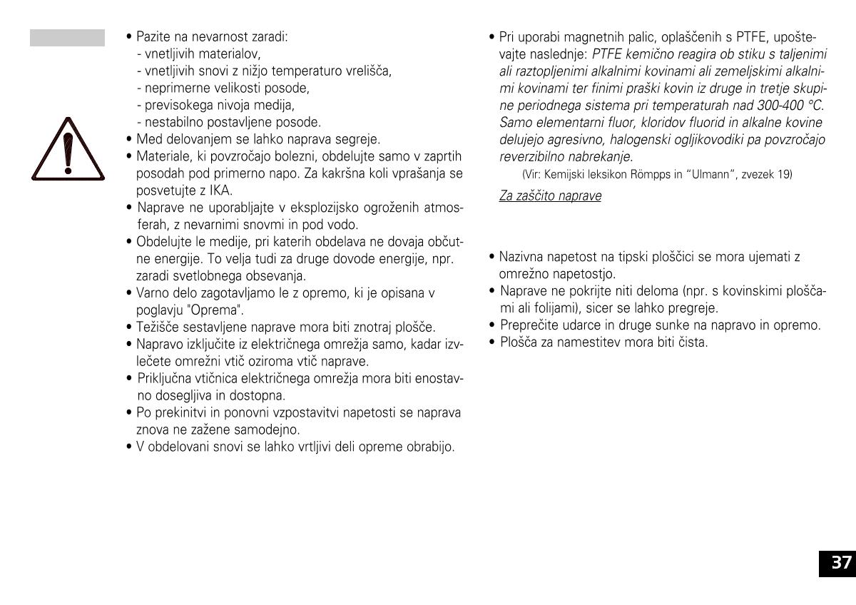 IKA color squid white Small Disc Magnetic StirrerManual page 37