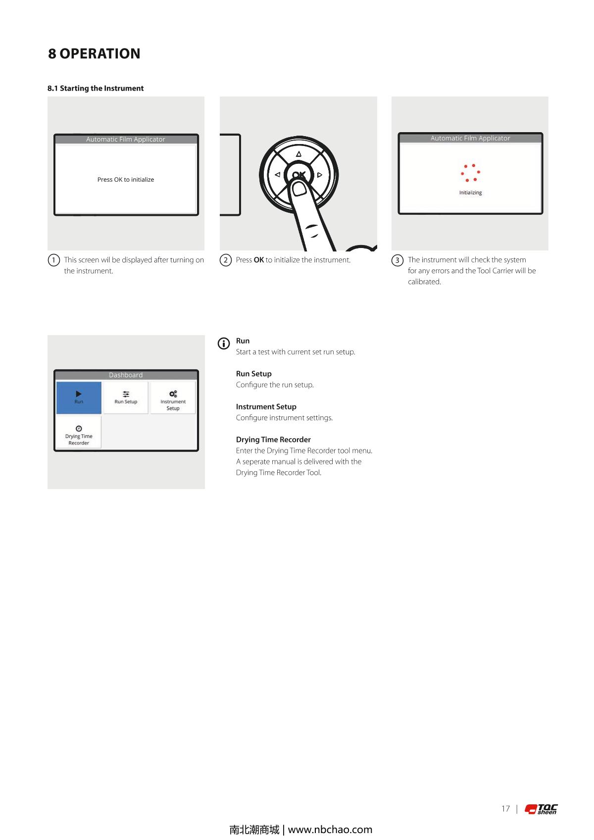 TQC sheen AB4120 Automatic Film ApplicatorManual page 16