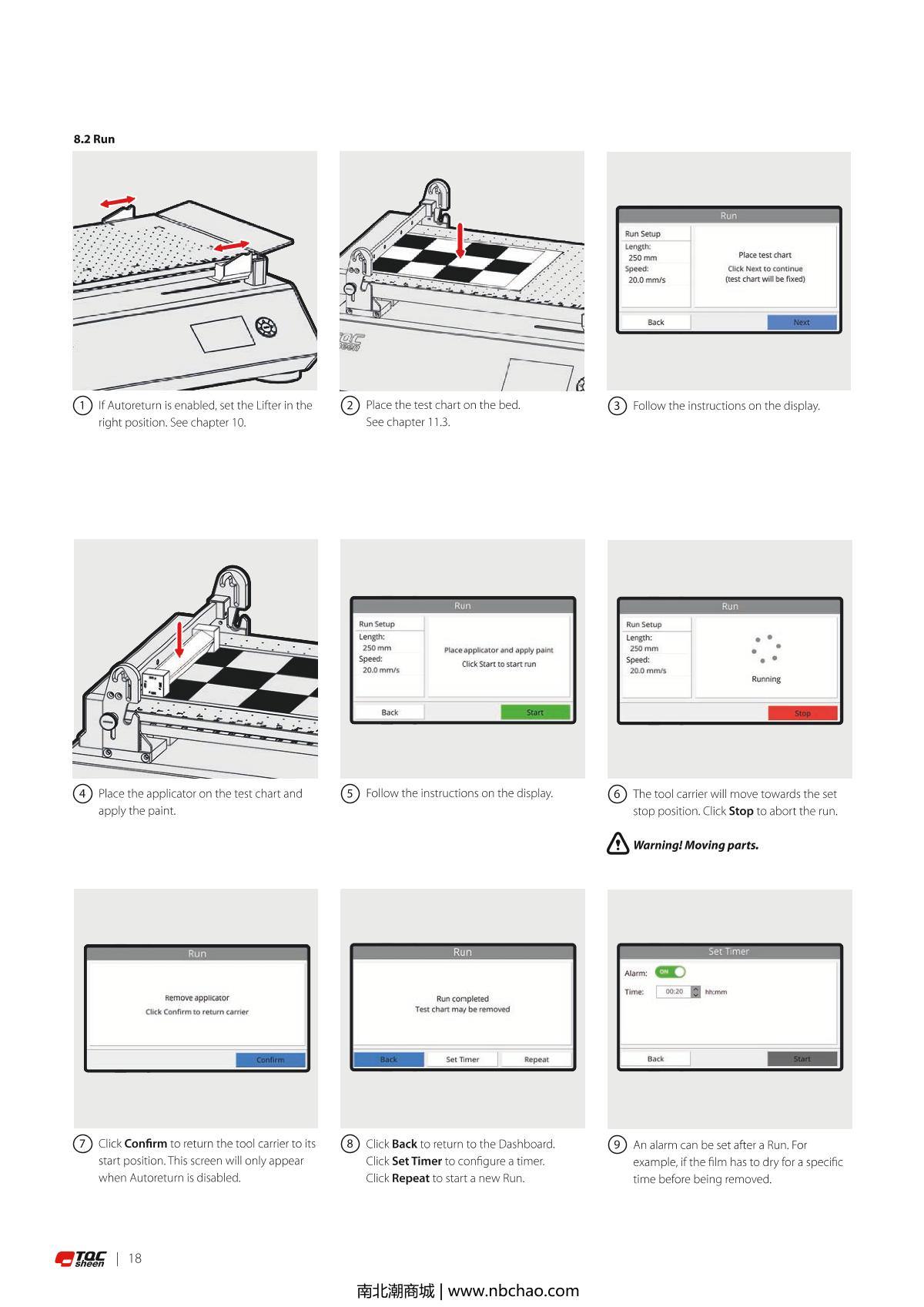 TQC sheen AB4120 Automatic Film ApplicatorManual page 17