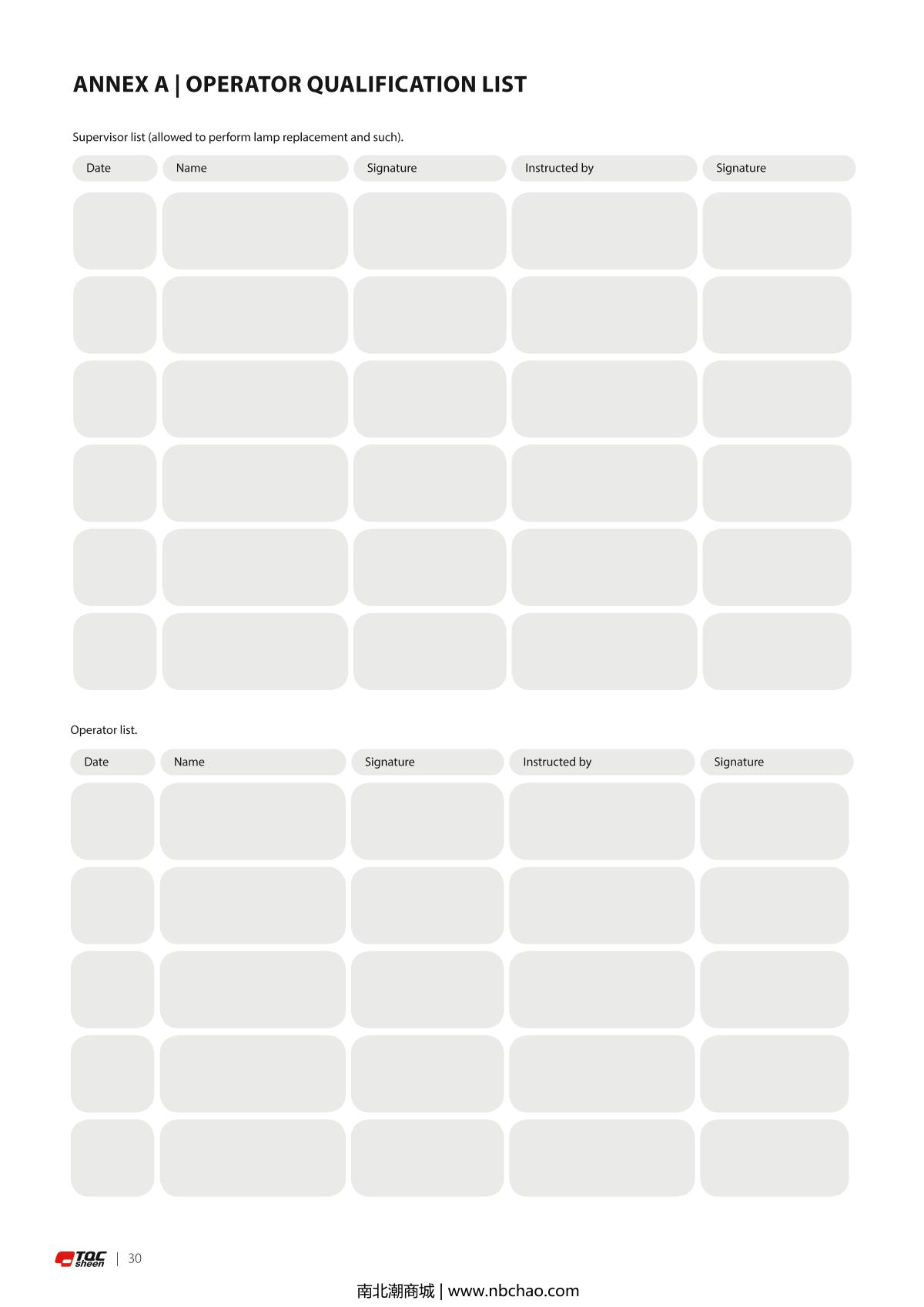 TQC sheen AB4120 Automatic Film ApplicatorManual page 29