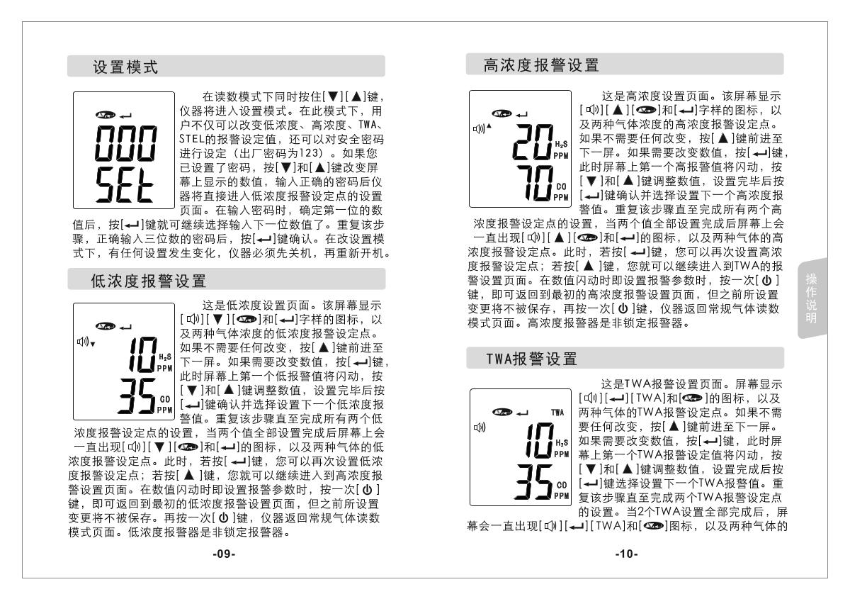 SMART SENSOR AS8903 2-In-1 Gas Detector (diffusion type + pump suction type) brochure page 12