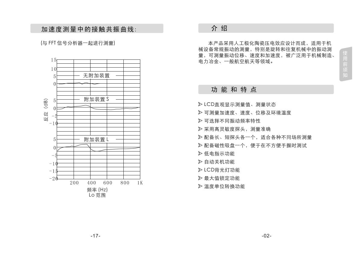 SMART SENSOR AS63B VibratIon Meter (split) brochure page 5