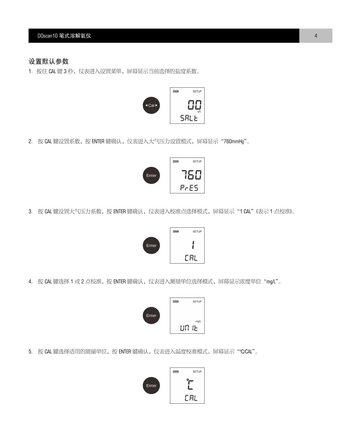 Bante DOscan10 Pen Dissolved Oxygen MeterManual page 5